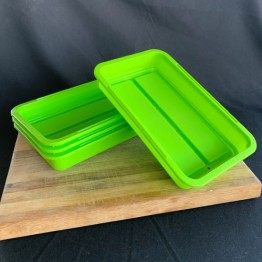 Livingseeds Microgreens Green Tray (With Holes)