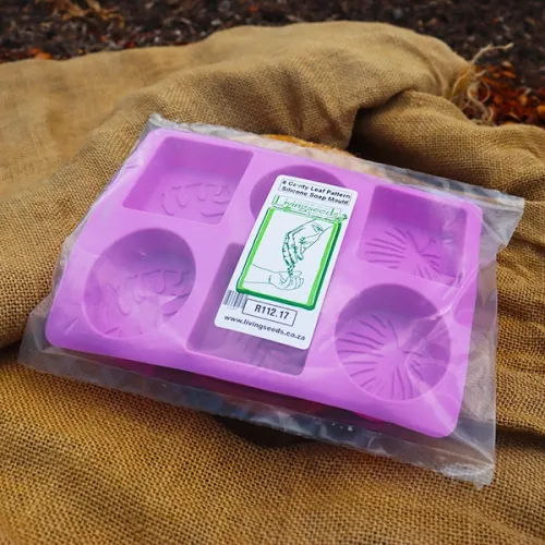 6 Cavity Leaf Pattern Silicone Soap Mould