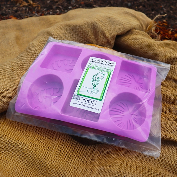 6 Cavity Leaf Pattern Silicone Soap Mould
